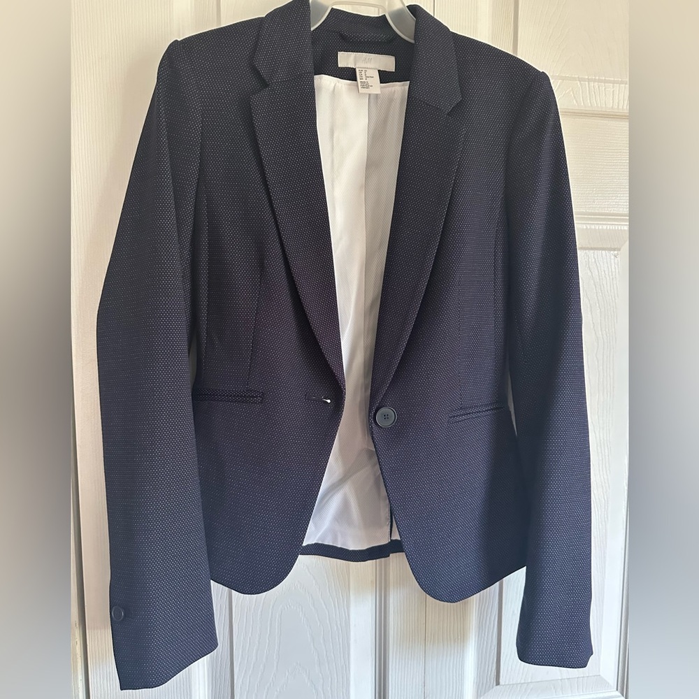Professional navy blue blazer